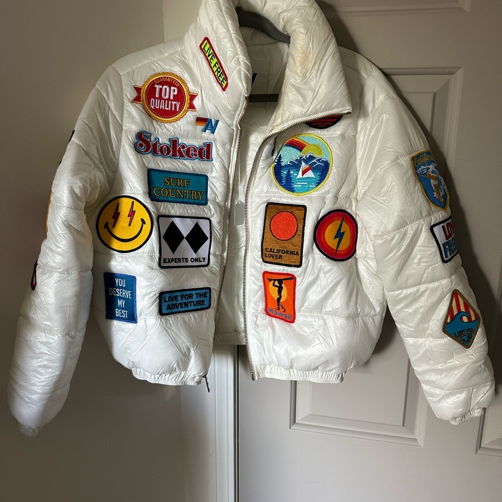 Aviator Nation White Puffer women